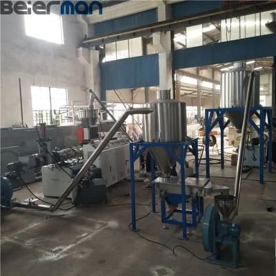 Plastic PVC Resin Powder Hot Die Face Cutter Granule Making Machine 160-250kg/H with ...