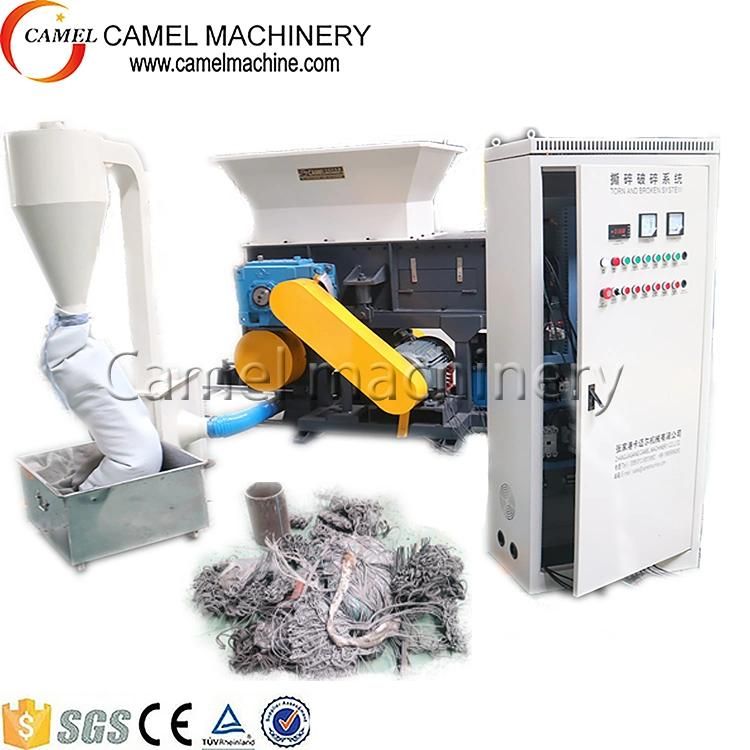 Waste Plastic Lumps/ Pipe/Blocks Single Shaft Shredder Machine