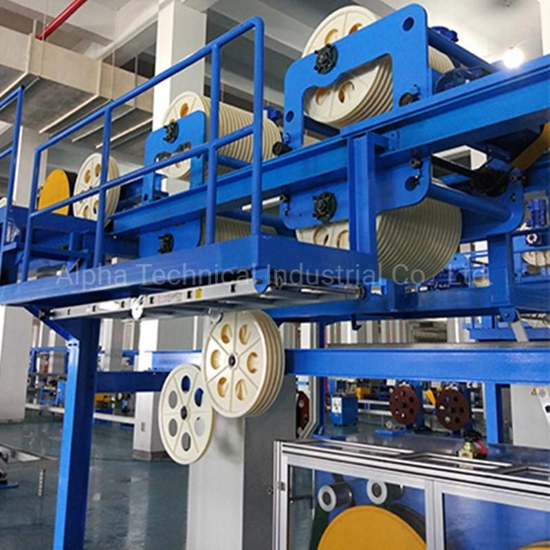 PE Fiber Cable Extrusion Sheathing Line for Optical Fiber Butterfly Cables Production^