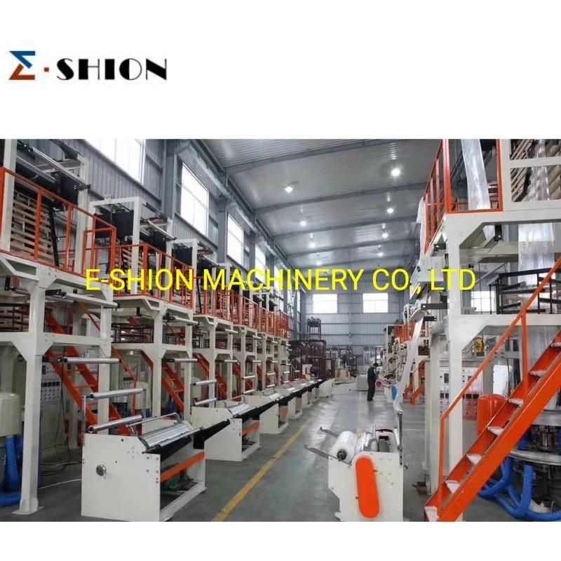 High Output Double Die Head LDPE HDPE Film Making Machine (SJ 600-SJ 700-SJ 800)