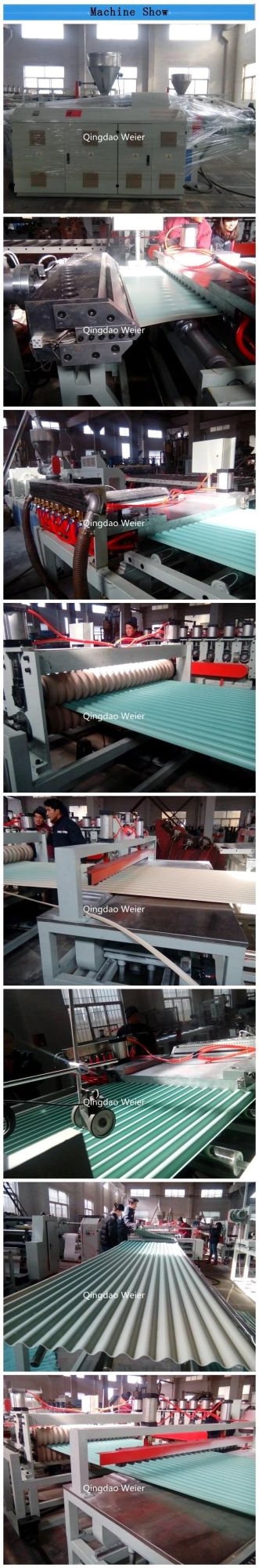 UPVC PVC Corrugated Wave Roof Sheet Roofing Tile Making Machine