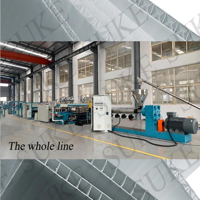 PC Hollow Board Machine Grid Sheet Greenhouse Sheet Extrusion Making Machine