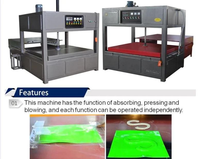 Bxy-1500 Small Size Multi-Fuction ABS Pet PMMA Vacuum Forming Machine with Suction Press Blowing Function