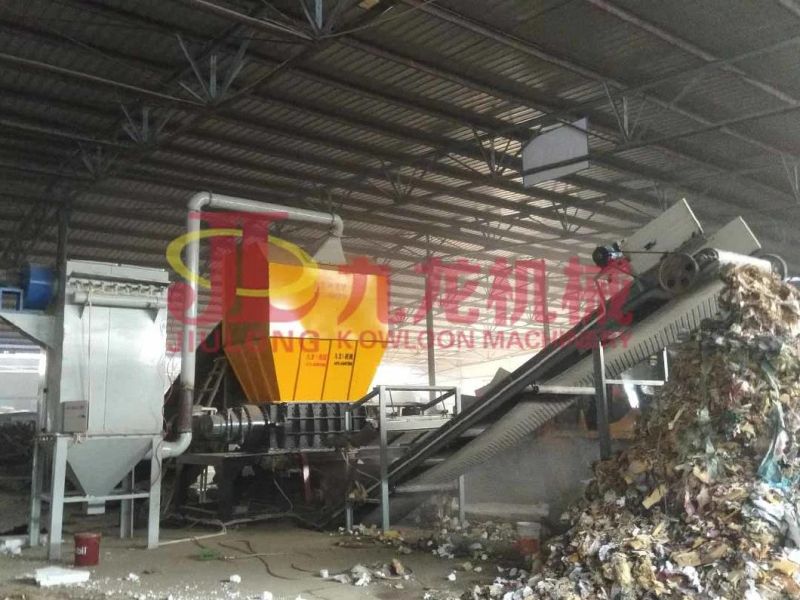 Double Shaft Shredder Garbage Crushing Equipment