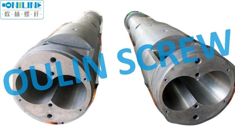 Cmt58 Twin Conical Screw and Barrel for Cincinnati Extrusion, PVC Pipe, Sheet, Profile, Pellets