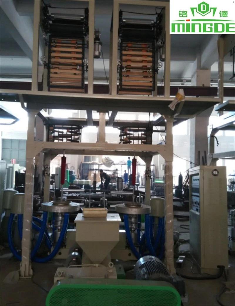 Extrusion Plastic Single Screw Double Head Film Extruder Blowing Machine PE Film Blown Machines