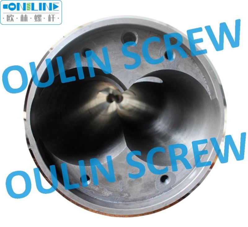 Supply 55/110 Twin Conical Screw Barrel for Pipe, Sheet, Profile Extrusion