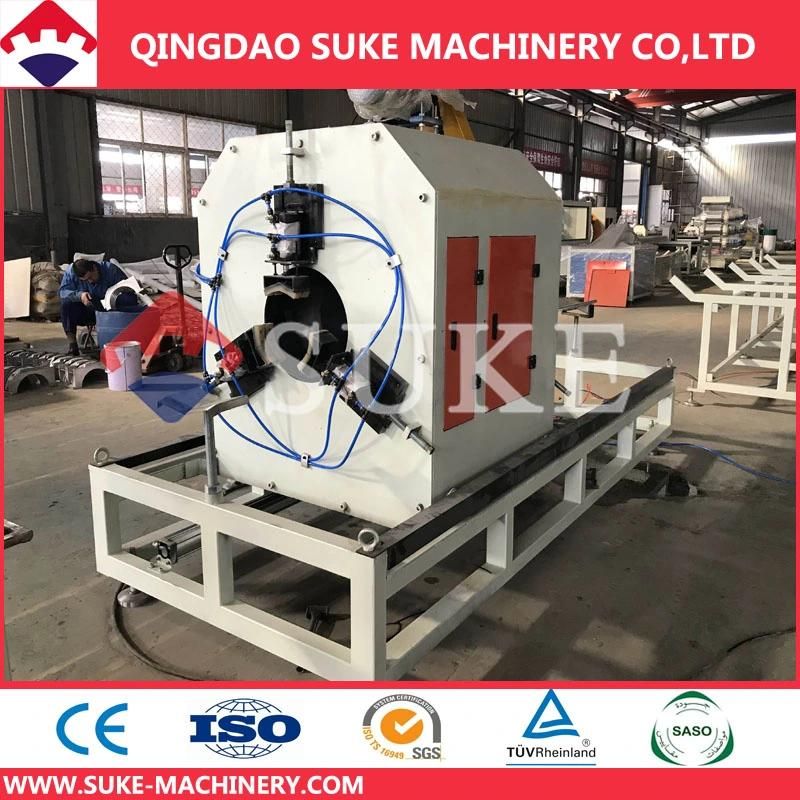 PE Single Wall Hollow Corrugated Pipe Machine