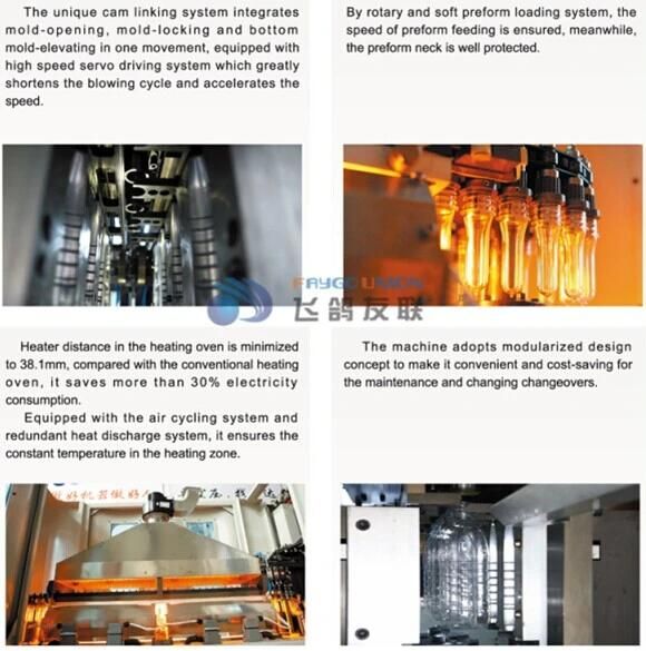 Servo Control High Speed Pet Bottle Blow Molding Machine