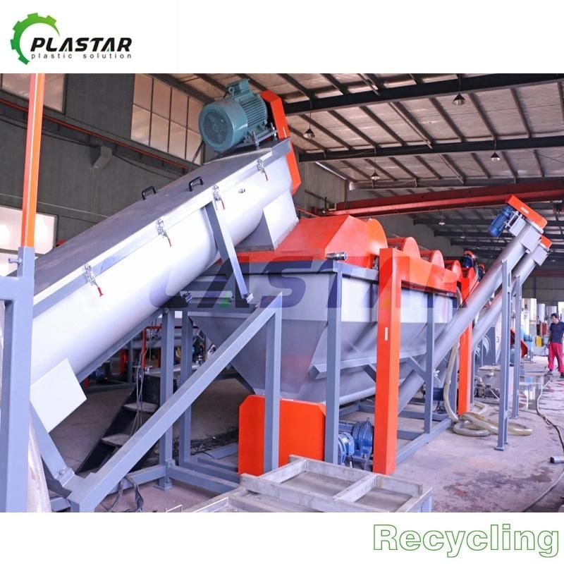 1000kg/H Waste PP PE Plastic Film Woven Bag Crushing Washing Recycling Machine Line