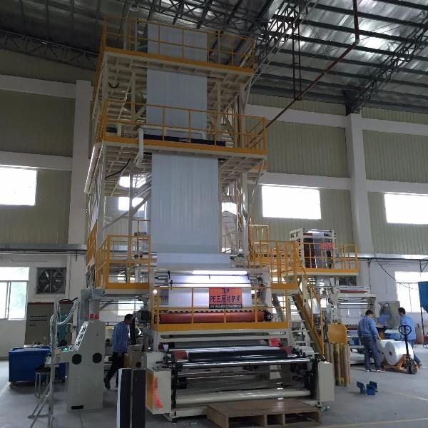 Double Heads ABA 3 Layers Film Co-Extrusion Machine