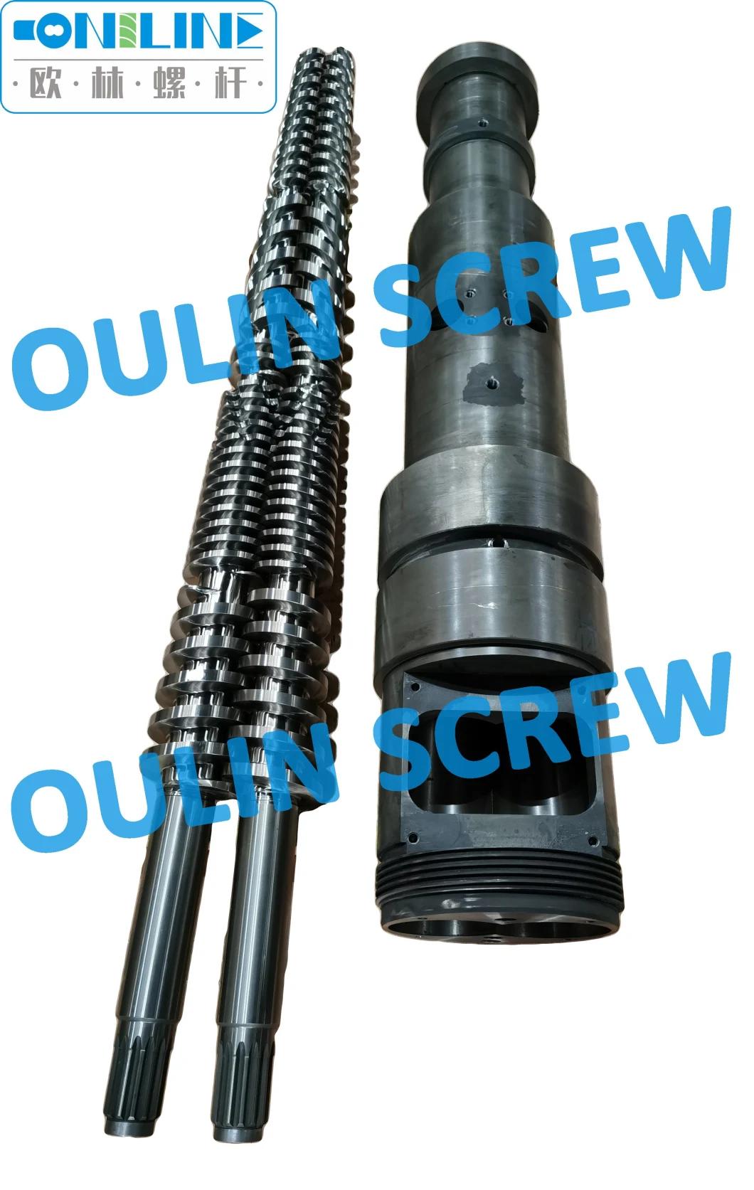 Cincinnati Milacron Cmt 45/97 Twin Conical Screw and Barrel for PVC Profiles