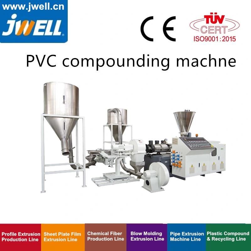 PVC Conical Twin Screw Extruder Compounding/Pelletizing Line