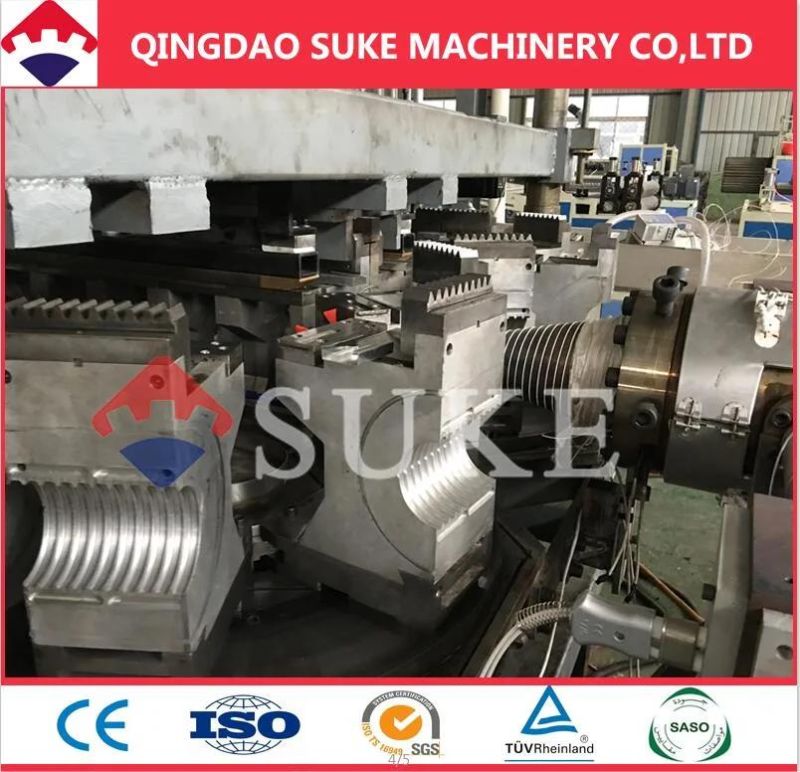 Suke Machinery PP HDPE Hollow Corrugated Drain Pipe Extrusion Production Plastic Extruder Line