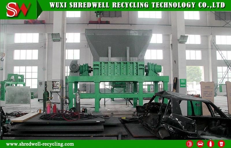 Twin Shaft Hard Disk/PCB/Printer Shredding Machine for Used E-Waste Recycling