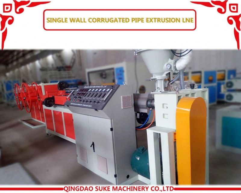 Plastic PE/PP/PVC Single Double Wall Corrugated Pipe Extrusion Making Machine Production Line