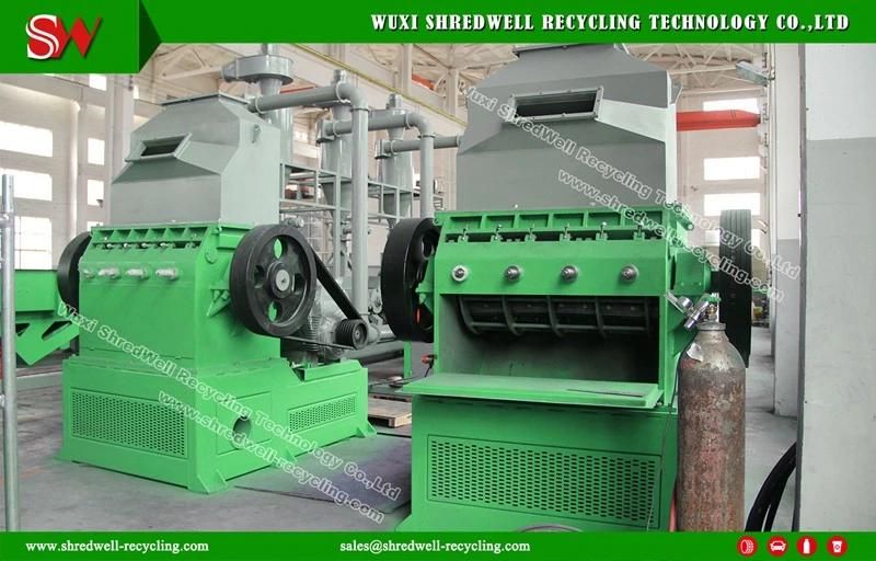 Siemens Motor Waste Tire Cutting Machine for Shredding Old Tyre