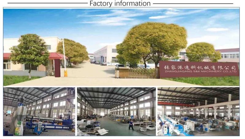 Full Automatic Complete Plastic Recycling Pelletizing Granulating Extruder Production Machines