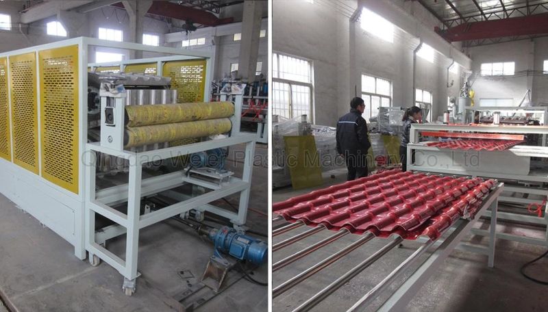 UPVC Roof Sheet ASA Roofing Sheet Plastic Roof Tile Machine