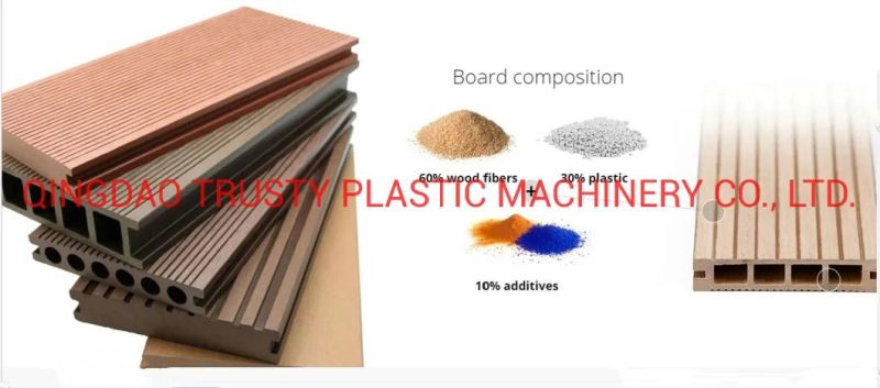 PP/PE PVC WPC Wood Plastic Composite Decking Floor Fence Post Window Profile Making Machine