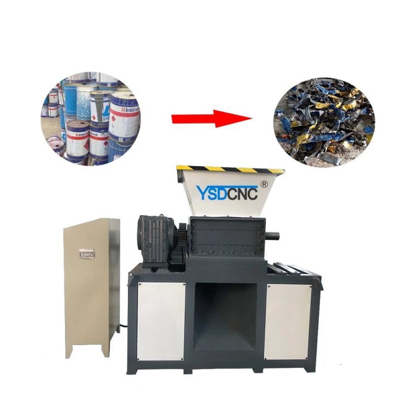 Recycling Film Plastic Shredder Machine / Industrial Cardboard Paper Shredding / Waste Books Shredder