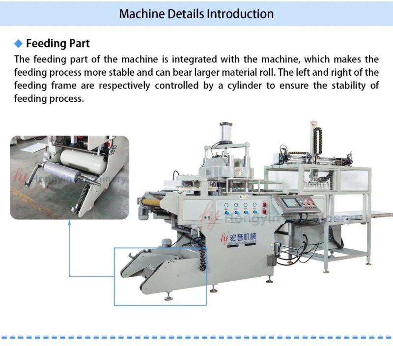 BOPS Material 0.10 mm Sheet Automatic Plastic Thermoforming Machine