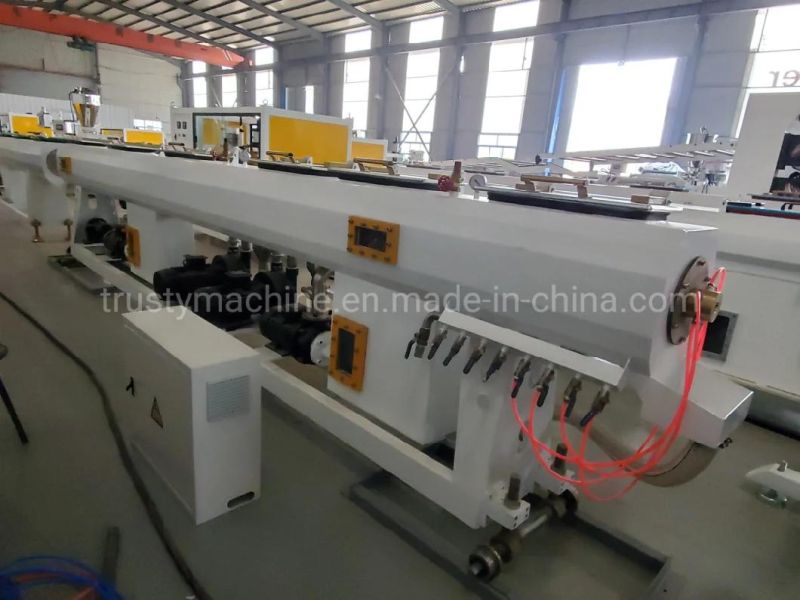 China Plastic PVC UPVC PE HDPE PA PP Pipe Extruder Machine Production Line