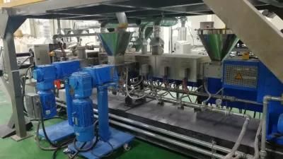 Filler Masterabatch Twin Screw Plastic Compounding Pelletizing Machine