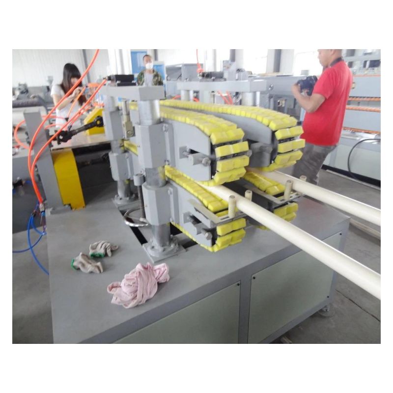 High Effective Conical Double Screw PVC Pipe Extruder Plastic Pipe Machine