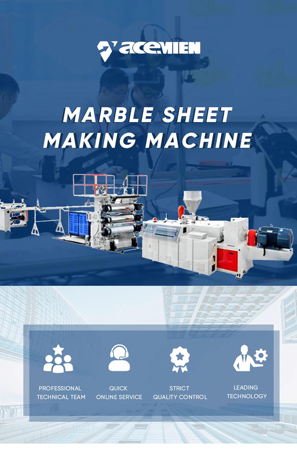 Reliable Quality Plastic PVC Imitation Marble Sheet/Board Machine Extruder