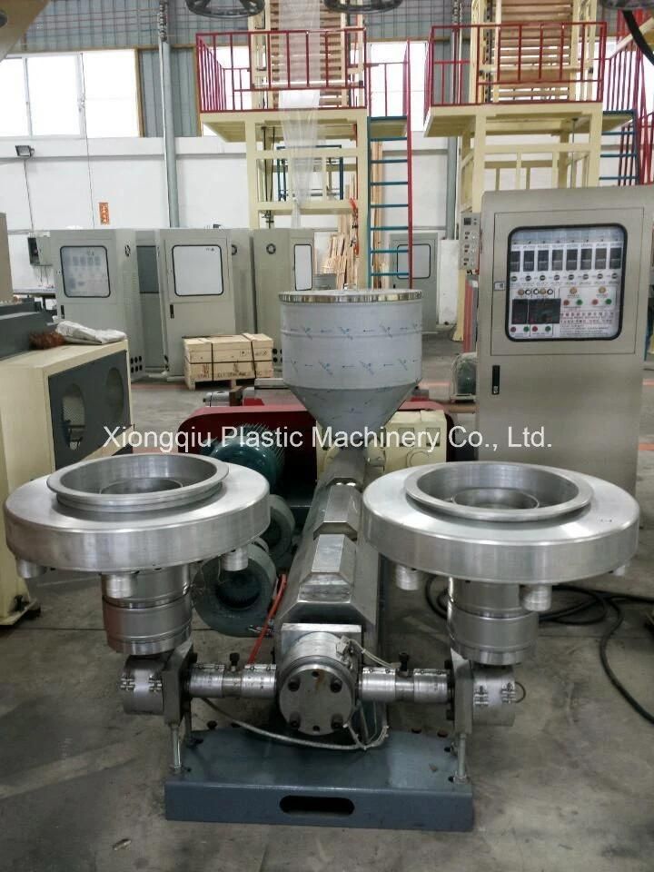 800mm Single Extruder Double Die Head Film Blowing Machine