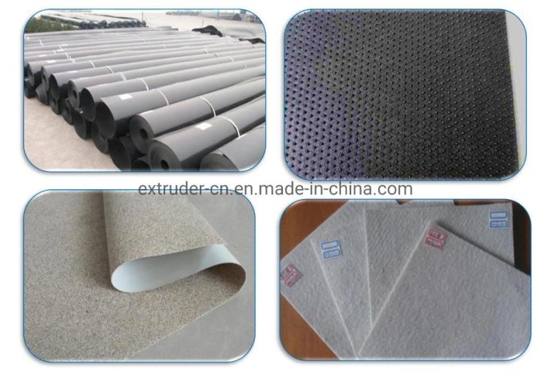 8m Width PE Geomembrane/Waterproof Sheet Extrusion Making Machine Geomembrane Extrusion