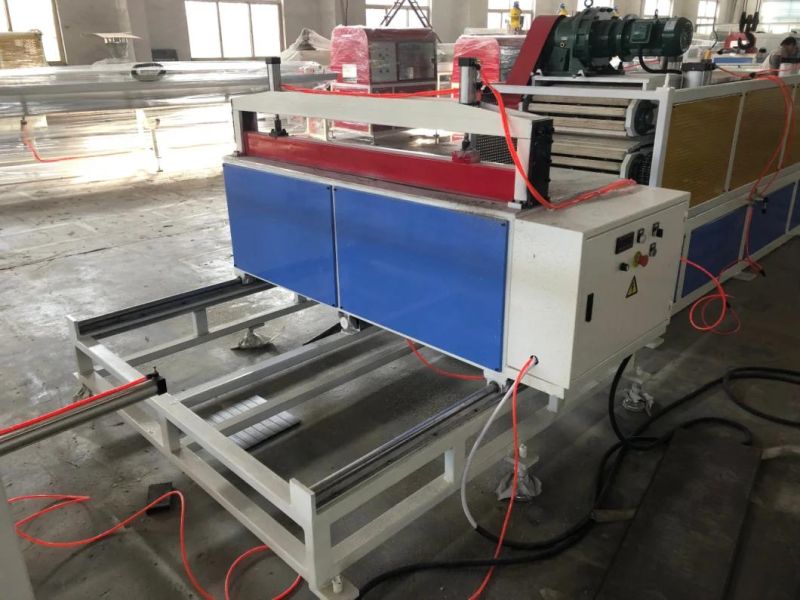 Conical Twin Screw Extruder PVC Cable Trunk Profile Conduit Channel Profile Extrusion Making Machine