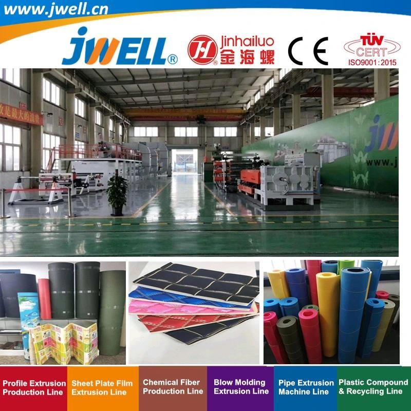 Jwell- XPE Plastic Foaming Sheet Extrusion Line Making Machine Machinery for Automobile Air Conditioning Construction Sports|Shoe and Luggage Floating