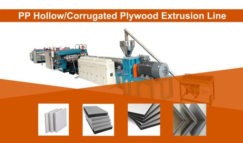 PP Hollow Corrugated Constructure Template Extrusion Production Making Machine