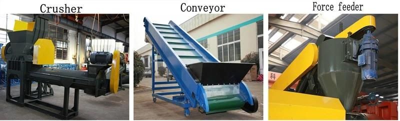 Waste PP/PE Films/Pet Bottle/Woven Bags Plastic Recycling Crushing Pelletizing Granulator Machine