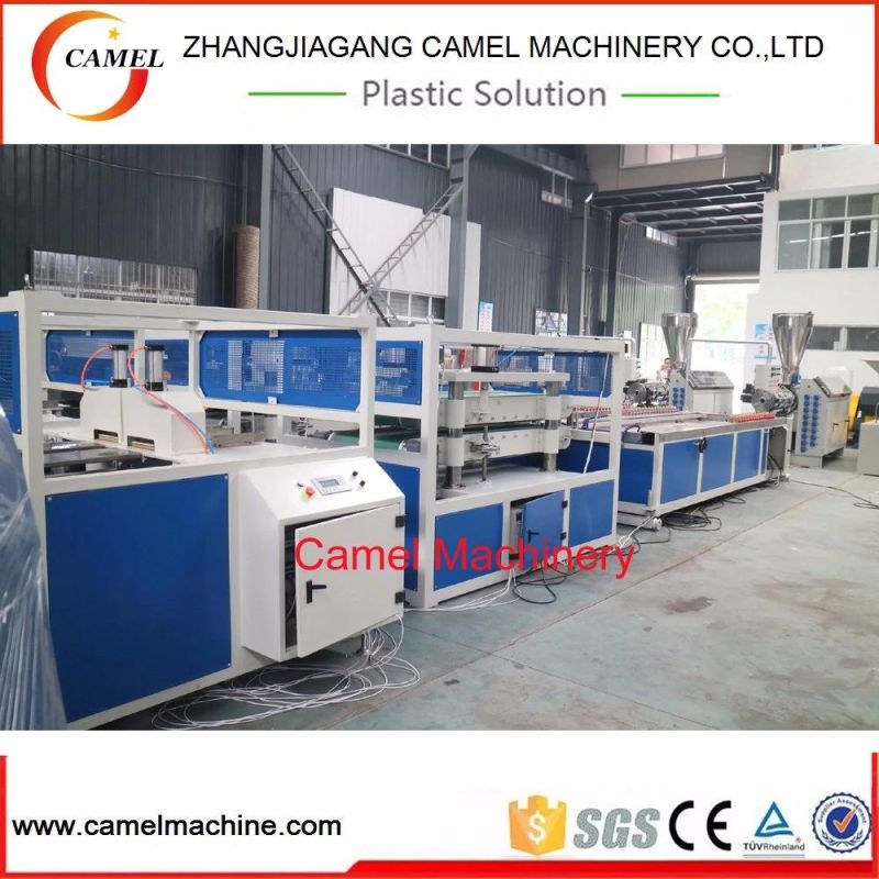 Plastic PVC WPC Panel/Board/Sheet/Tile Profile Outdoor Flooring Board Flooring Production Machinery Extruding/Extrusion/Extruder Making Machine