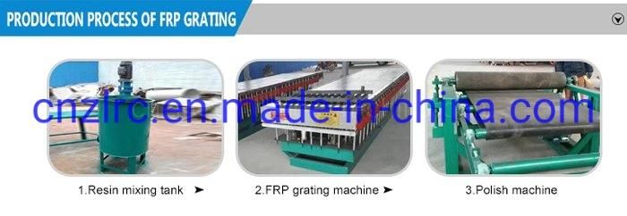 Machine Grit Cover GRP FRP Fiberglass Grating Production Line H50mm