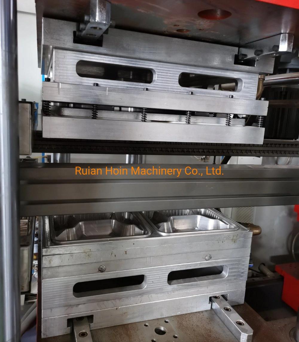 Three Working Station Thermoforming Machine PP Lid Tray