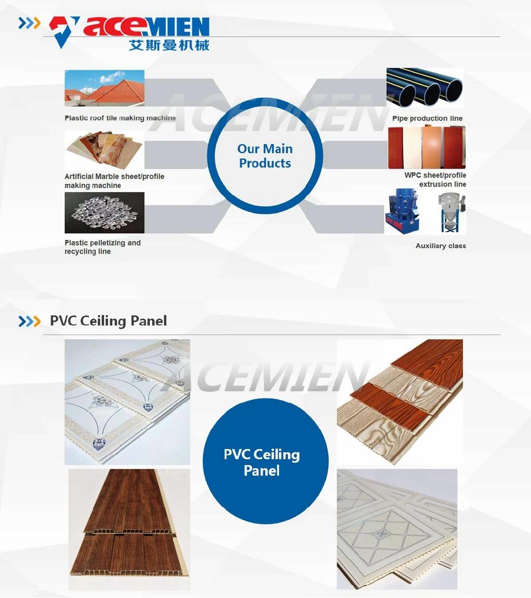 Plastic PVC Ceiling Panel Wall Panel WPC Board PVC Window Door Profile Making Machine