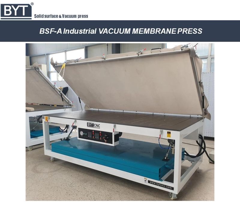 Bsf Solid Surface Thermoforming Memrane Vacuum Press Machine for Corian EVA Felt Acrylic