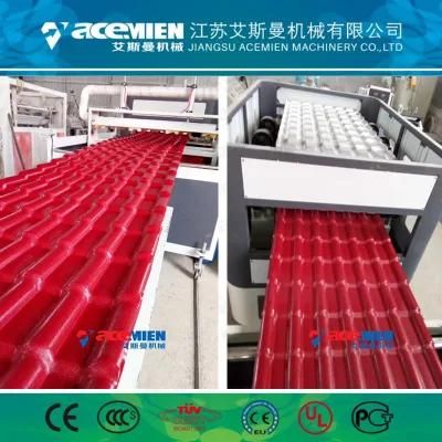 3 Layers Heat Insulation Color Stable PVC Resin Roof Tile Extrusion Machinery