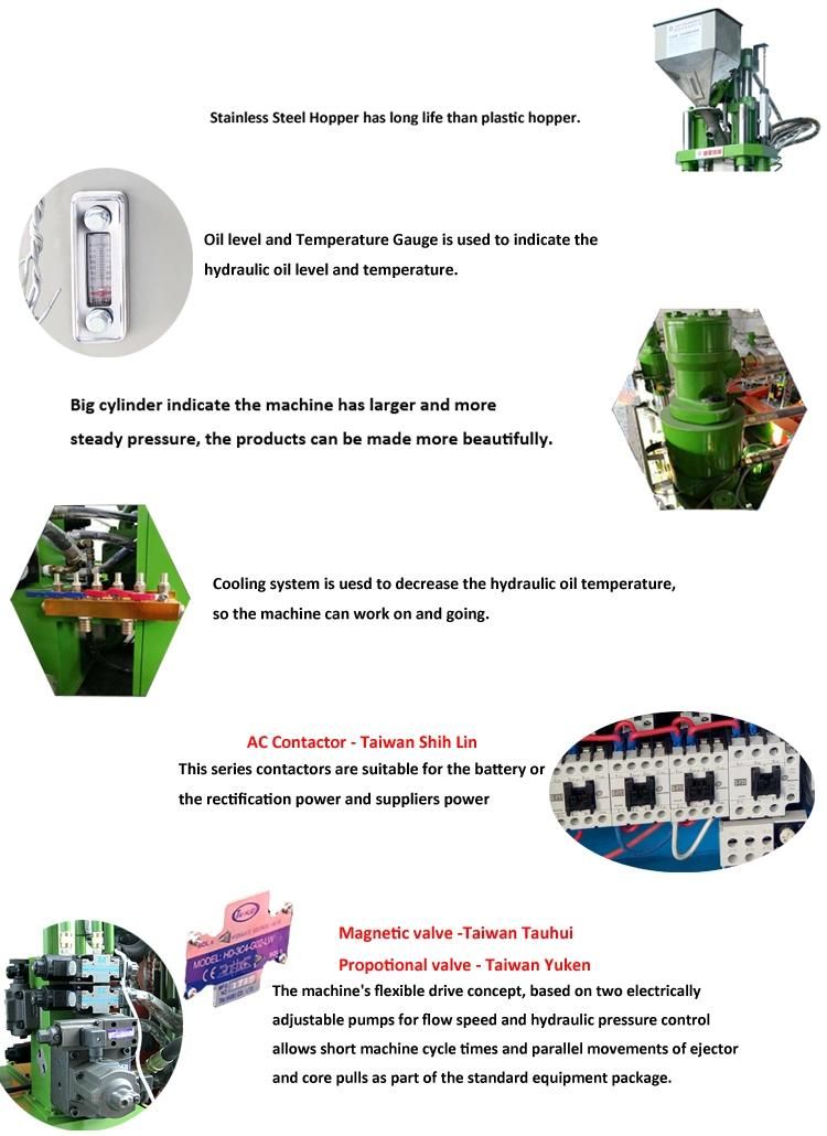 15 Ton Vertical Small Hydraulic Plastic Injection Moulding Machine for USB