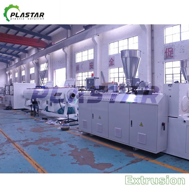 UPVC CPVC PVC Pipe Making Machine Price PVC Pipe Extrusion Line with Conical Twin Screw Extruder