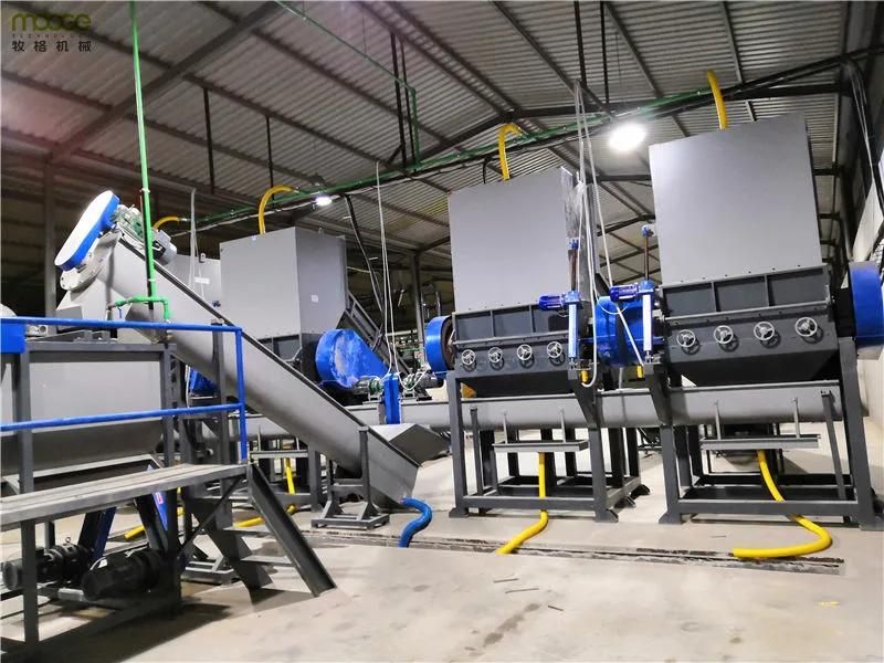 PET bottle recycling line High-quality granulation of clean bottle flakes