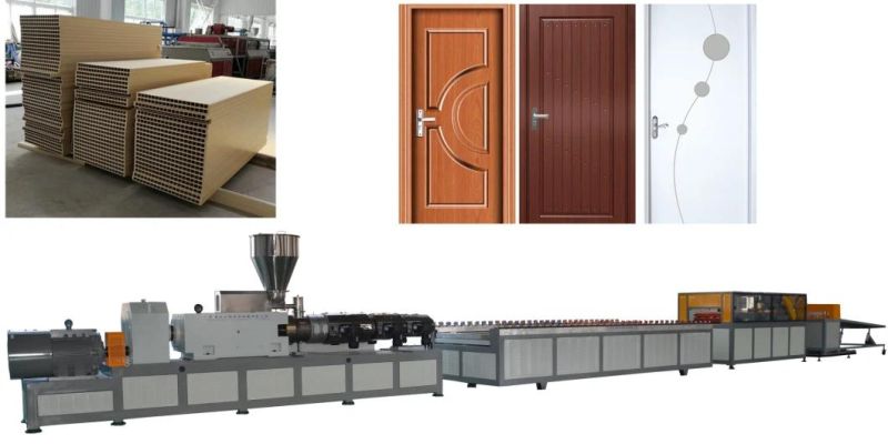 1000 1200mm PVC UPVC WPC Door Panel and Door Frame Making Machine Turnkey Project