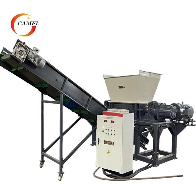 Cardboard Plastic Double Shaft Shredder Machine