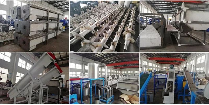 300-2000kg Waste Pet Bottle Film Crushing Washing Recycling Line for Textile Fiber