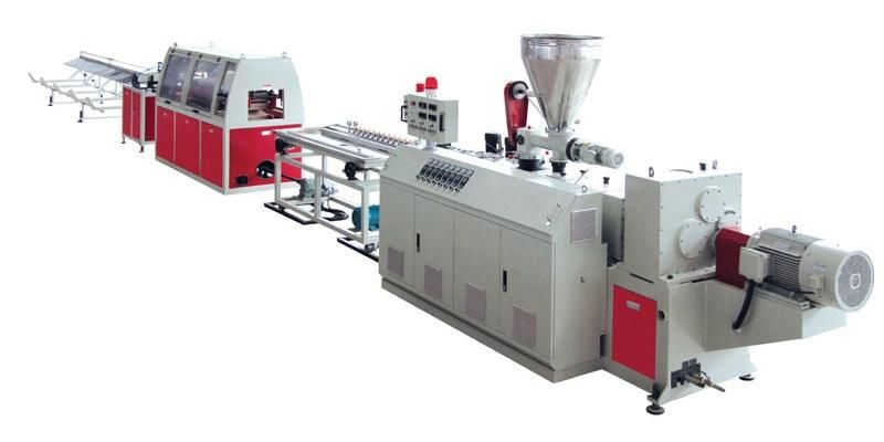 PVC Ceiling Panel Profile Making Machine Extrusion Plastic Profile Conical Double Screw Extruder