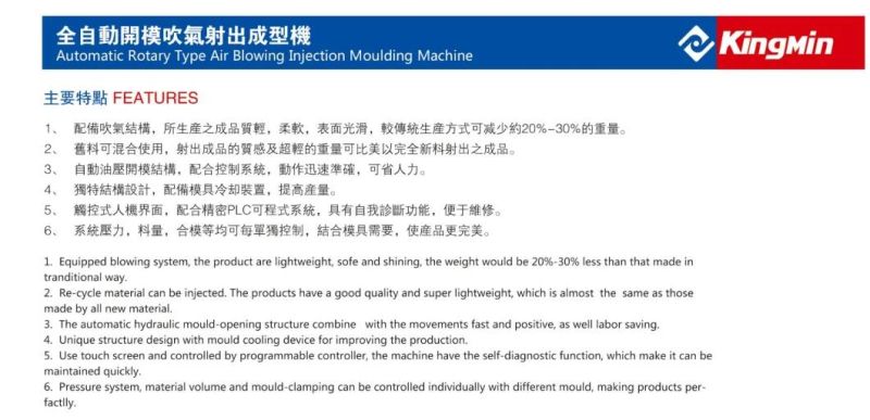 Full Automatic Mold Opening and Blowing Shoe Sole Making Slippers Injection Machine